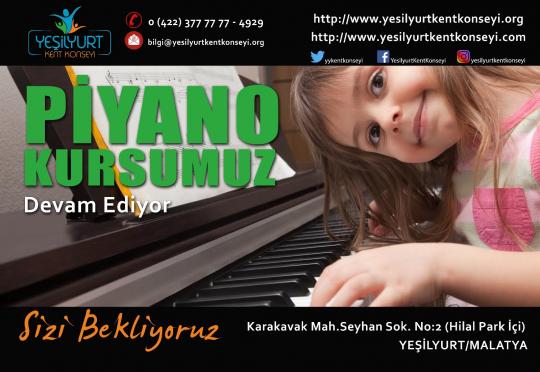 Piyano Kursumuz Devam Ediyor