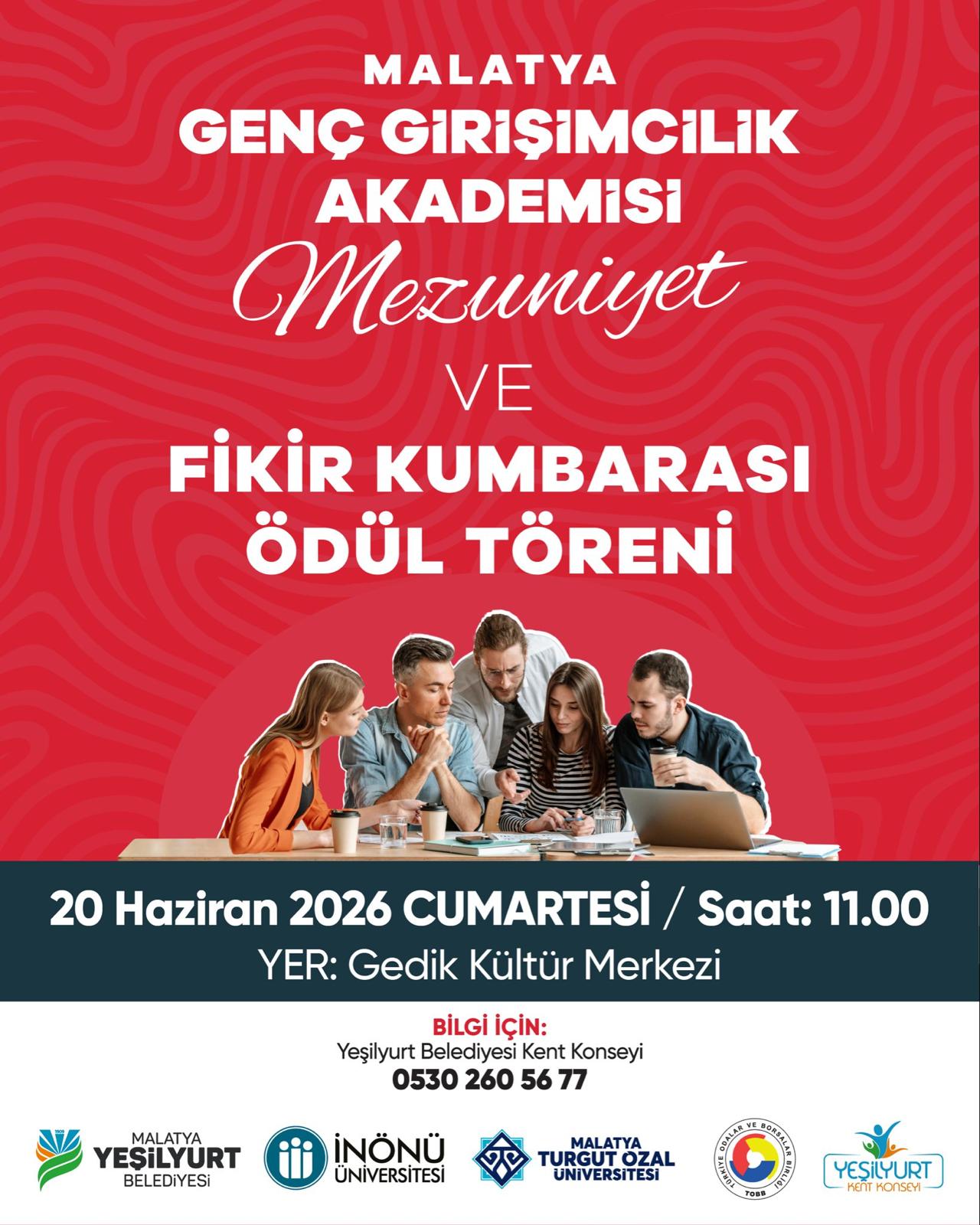 Malatya Genç Girişimcilik Akademisi Mezuniyet Programı ve Fikir Kumbarası Ödül Töreni