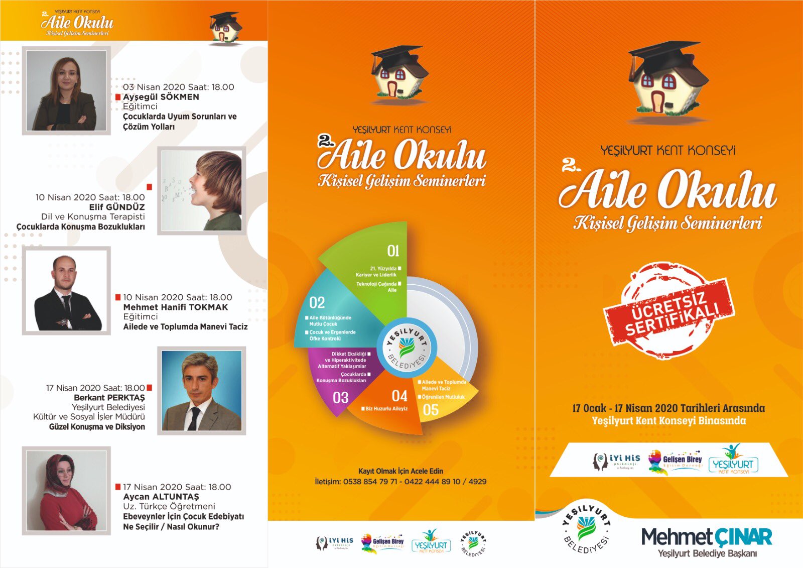 2. Aile Okulu ve Kişisel Gelişim Seminerleri Programı Belli Oldu.