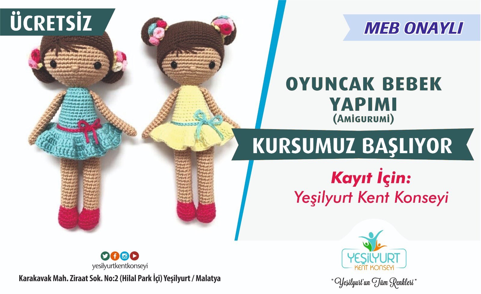 Bez Bebek Yapımı (Amigurumi) Kursu Kayıtları Başladı